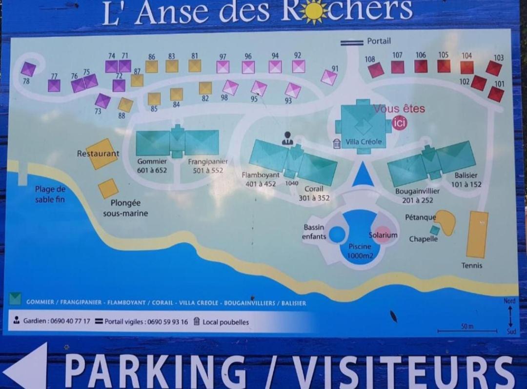 L'Oiseau Du Paradis Vue Mer Studio A Saint Francois A 100 M De La Plage Eksteriør billede